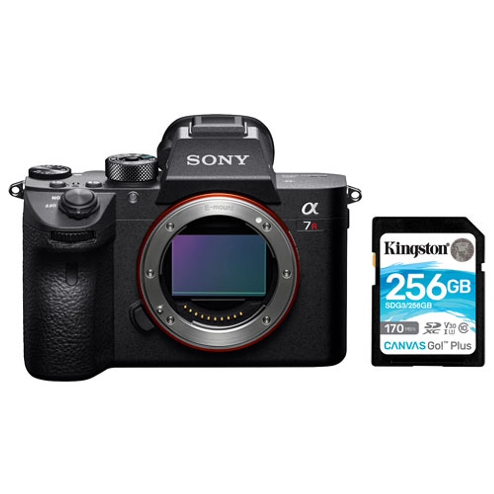 Sony Alpha a7R III Full-Frame Mirrorless Camera (Body Only) with 256GB 170MB/s SDXC Memory Card