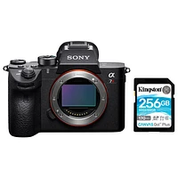 Sony Alpha a7R III Full-Frame Mirrorless Camera (Body Only) with 256GB 170MB/s SDXC Memory Card