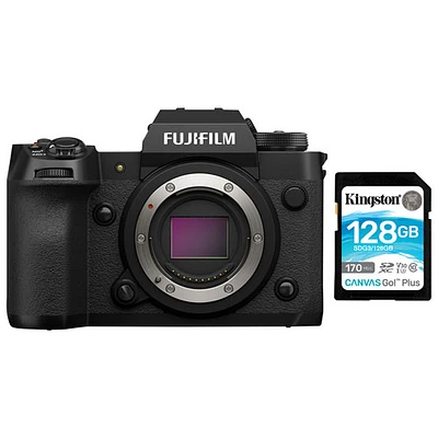 Fujifilm X-H2 Mirrorless Camera (Body Only) with 128GB 170MB/s SDXC Memory Card