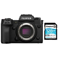 Fujifilm X-H2 Mirrorless Camera (Body Only) with 128GB 170MB/s SDXC Memory Card