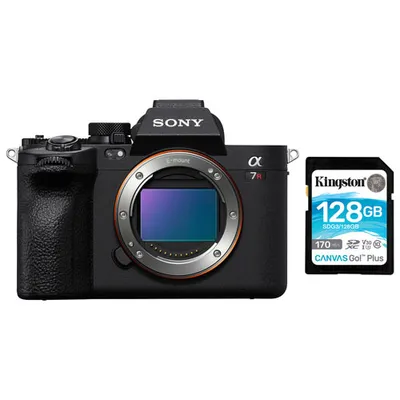 Sony Alpha 7R V Full-Frame Mirrorless Camera (Body Only) with 128GB 170MB/s SDXC Memory Card