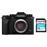 Fujifilm X-T5 Mirrorless Camera (Body Only) w/ 256GB 170MB/s SDXC Memory Card