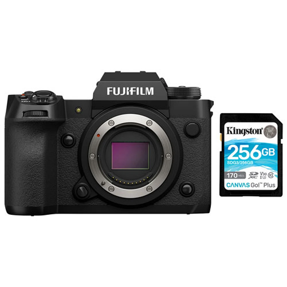 Fujifilm X-H2 Mirrorless Camera (Body Only) w/ 256GB 170MB/s SDXC Memory Card