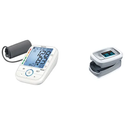Beurer Essential Health Bundle - Blood Pressure Monitor, Heart Rate Monitor, & Digital Smart Scale