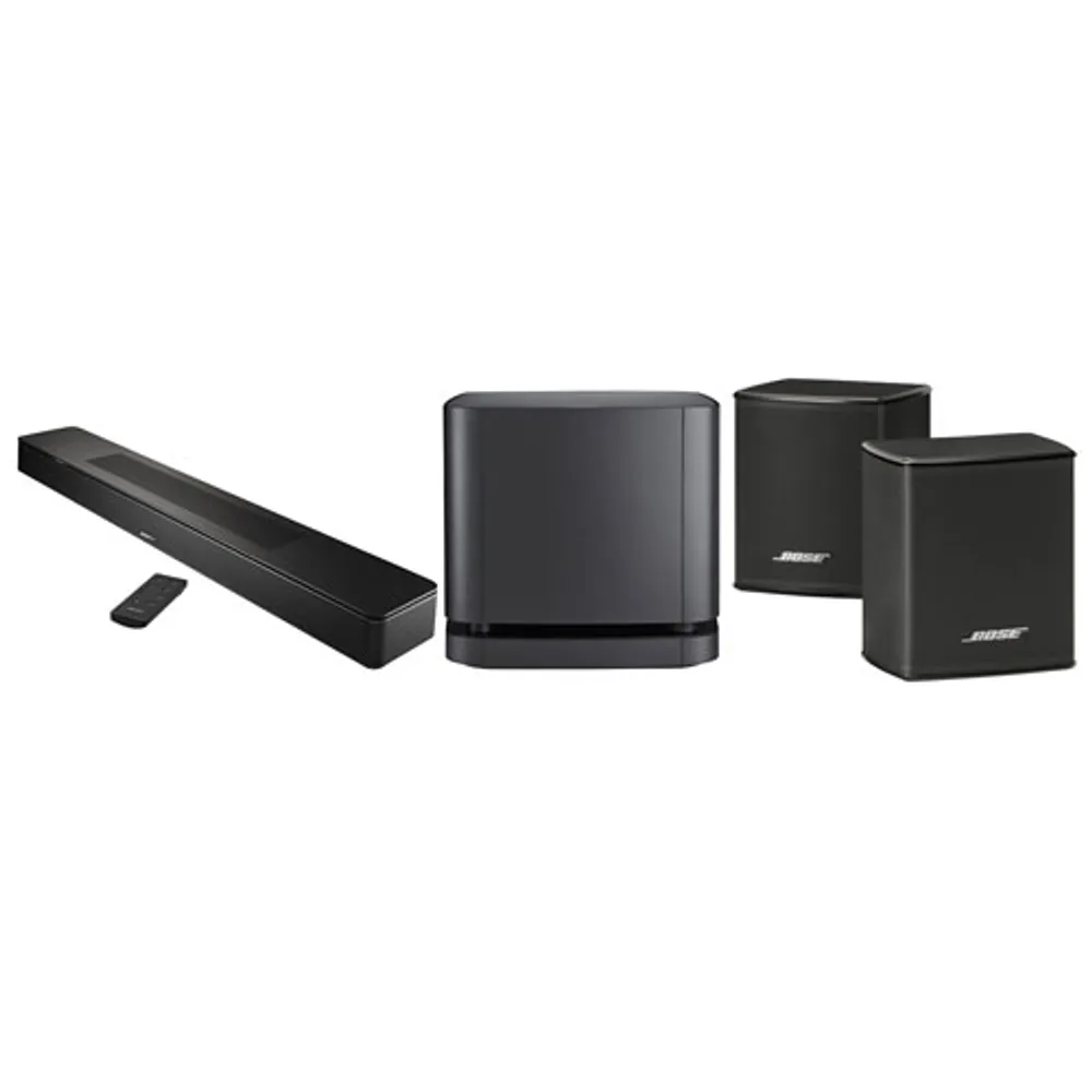 Bose Smart Soundbar 600 and Bass Module 500 in Black