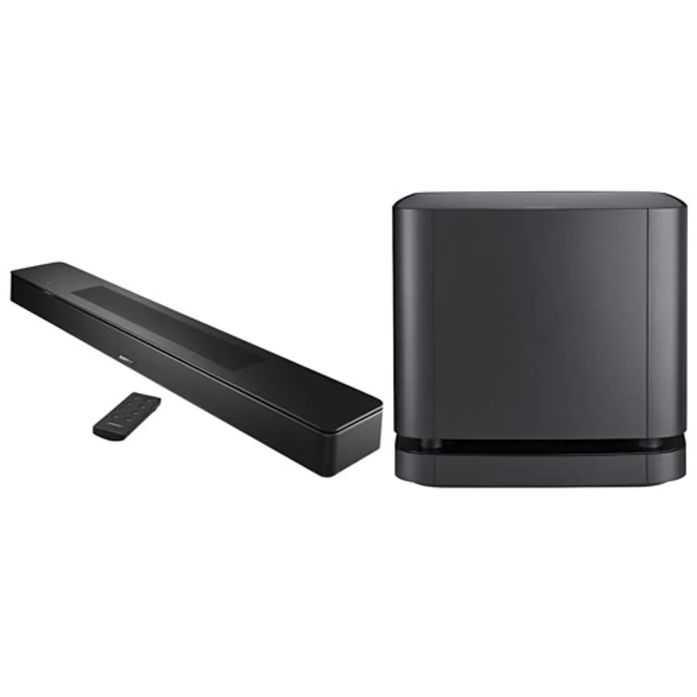 Bose Smart Soundbar 600 with Bass Module 500 Subwoofer - Black/Bose Black