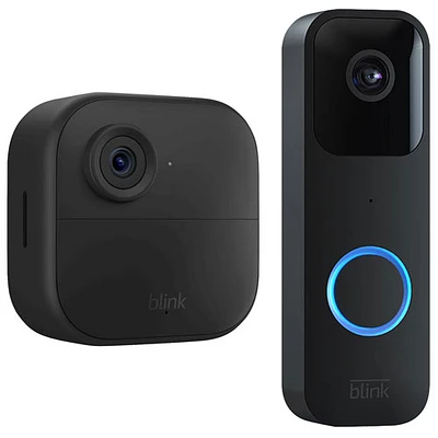 Système de surveillance à caméra IP d'extérieur sans fil HD intégrale 1080p Outdoor 4 de Blink et sonnette vidéo