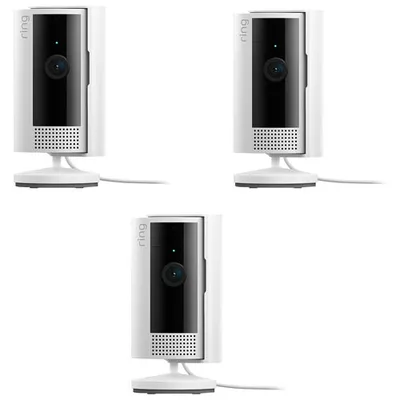 Ring Indoor Cam WiFi 1080p HD IP Camera (2nd Gen) - 3 Pack - White