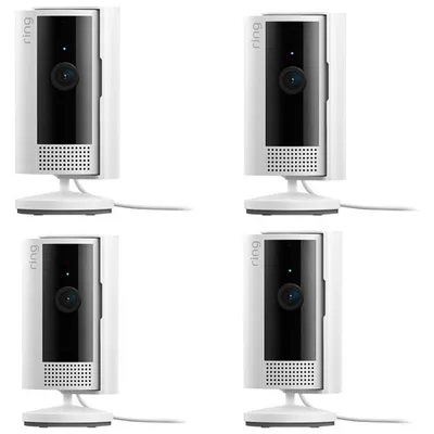 Ring Indoor Cam WiFi 1080p HD IP Camera (2nd Gen) - 4 Pack - White