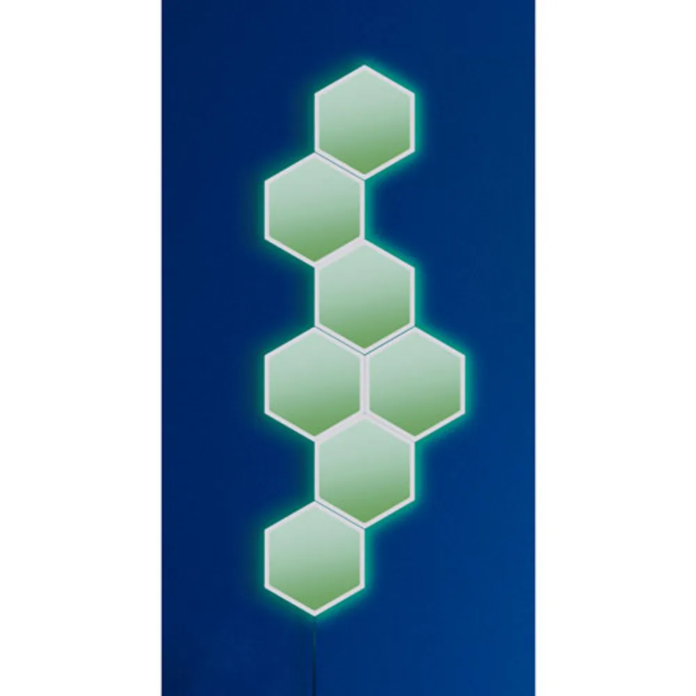 GE Cync Dynamic Effects Hexagon 7 Light Panels - Smarter Kit & Neon Shape Smart Light Strip