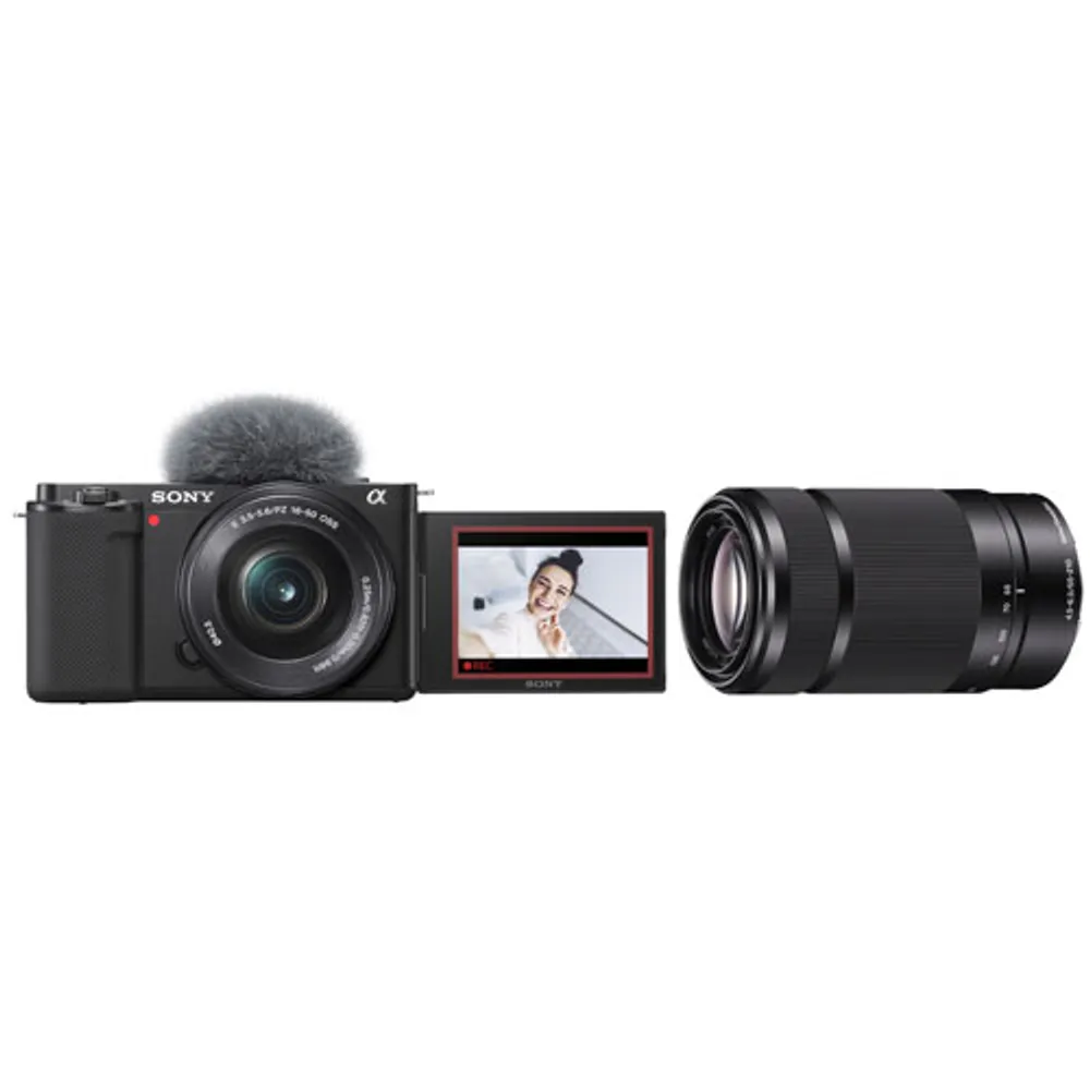 Sony Alpha ZV-E10 - APS-C Interchangeable Lens Mirrorless Vlog Camera -  Black