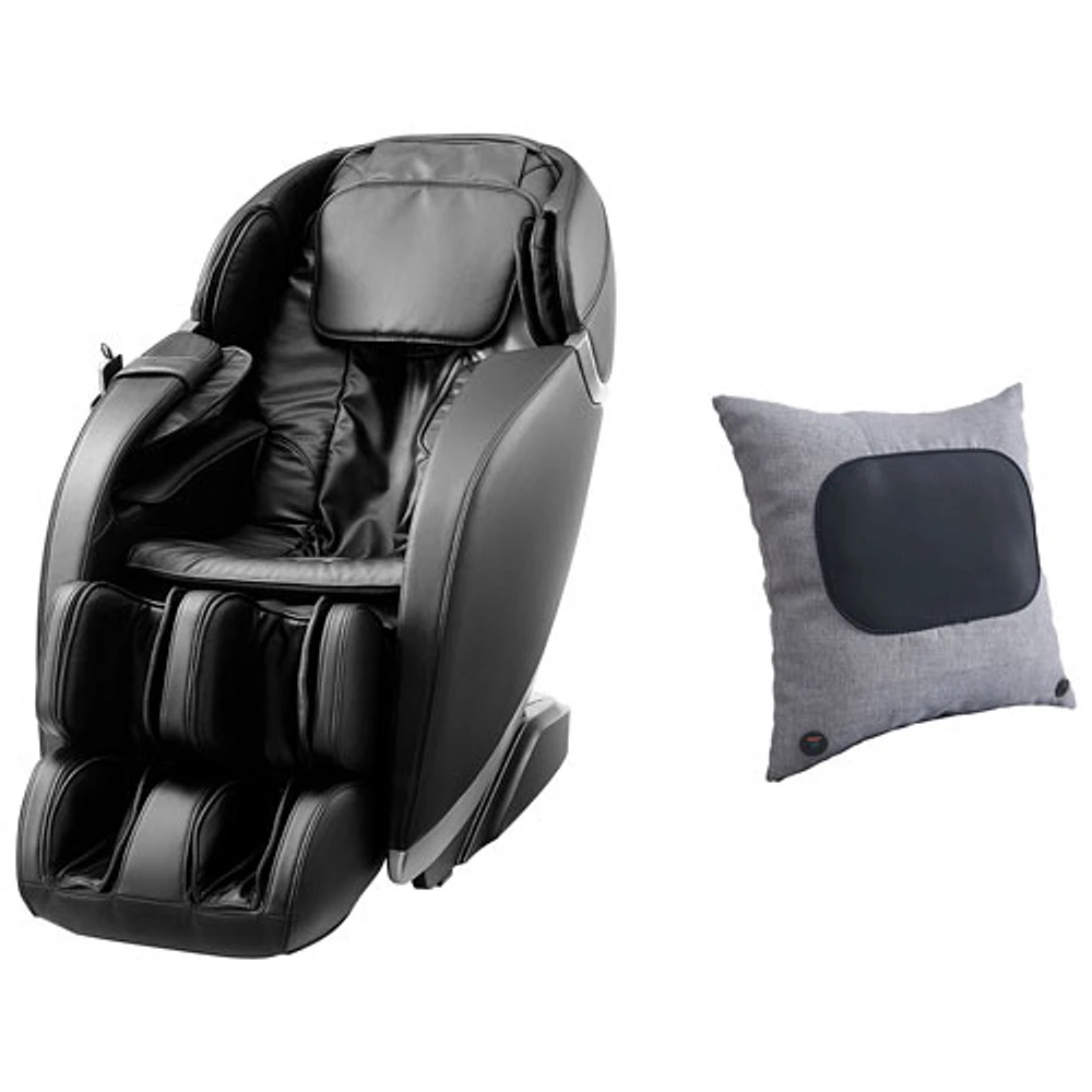 Fauteuil de massage à inclinaison complète 2D Zero Gravity d'Insignia avec coussin de massage