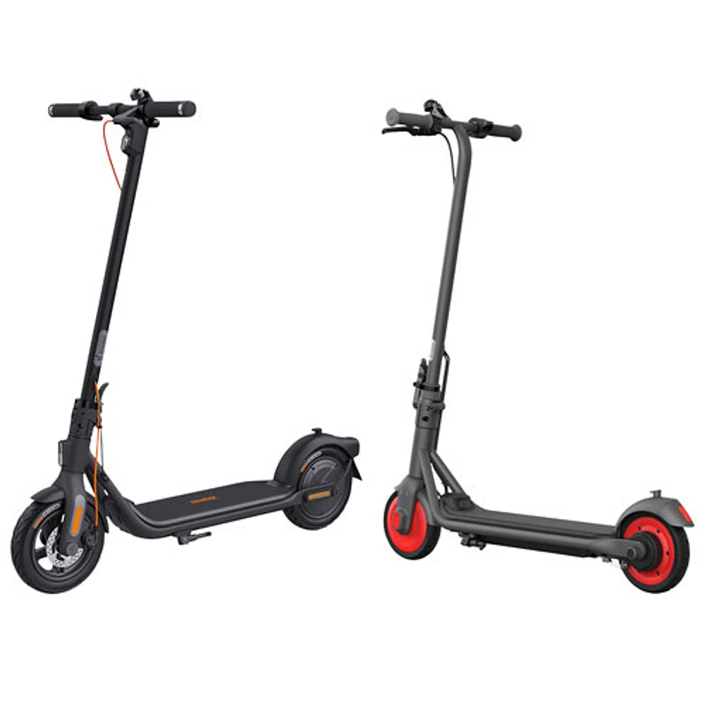 Segway Ninebot KickScooter F2 Plus Electric Scooter & Kid's Electric Scooter - Dark Grey/Black/Red