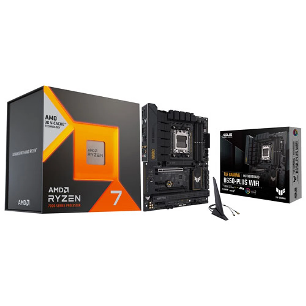 AMD Ryzen 7 7800X3D 8-Core 4.2GHz AM5 Processor & ASUS TUF Gaming B650-Plus Gaming DDR5 Motherboard