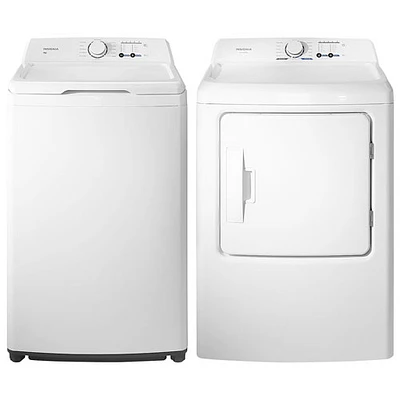 Insignia 4.3 Cu. Ft. Top Load Washer & 6.7 Cu. Ft. Electric Dryer - White