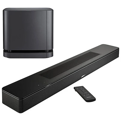 Haut-parleur d'extrêmes graves Bass Module 500 et barre de son Soundbar 550 de Bose - Noir Bose/Noir