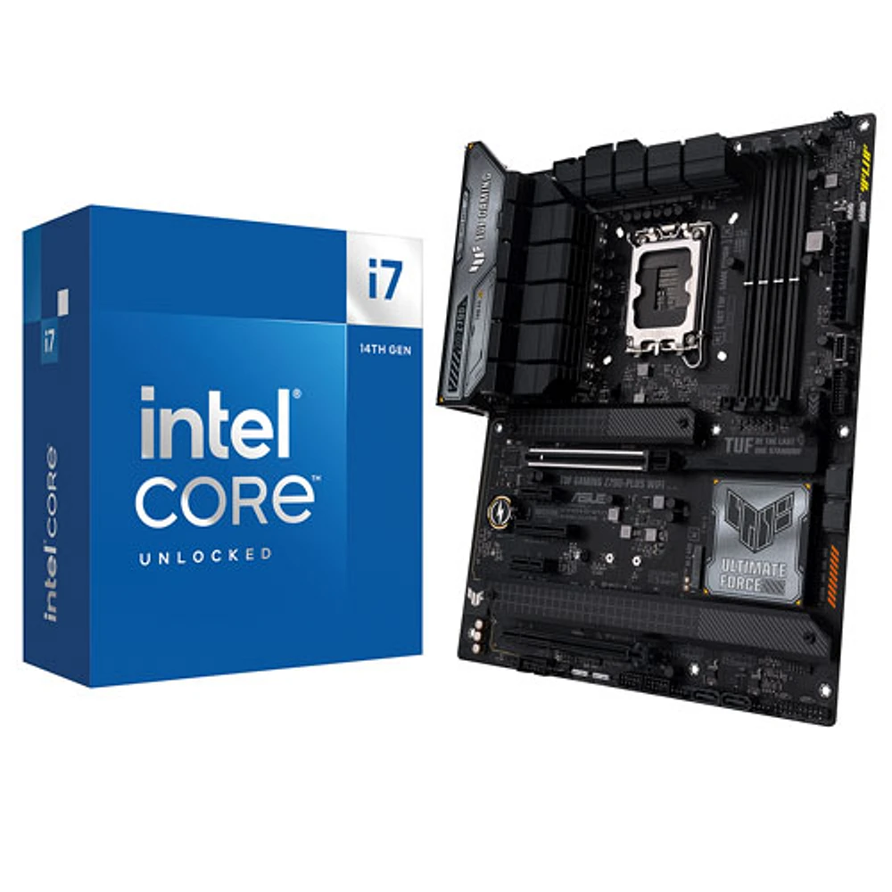 Intel Core i7-14700K Processor & ASUS TUF Gaming Z790-Plus WiFi ATX LGA 1700 DDR5 Motherboard