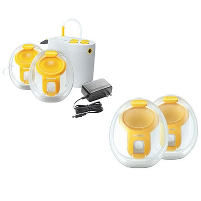 Medela Pump In Style Electric Breast Pump;105-Degree Angled Breast Shields & 4 x Hands-free Collection Cups