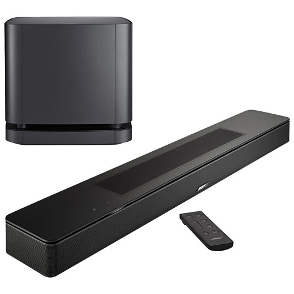 Bose Smart Soundbar with Bass Module 500 Subwoofer - Black/Bose Black