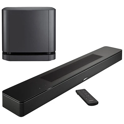 Bose Smart Soundbar with Bass Module 500 Subwoofer - Black/Bose Black