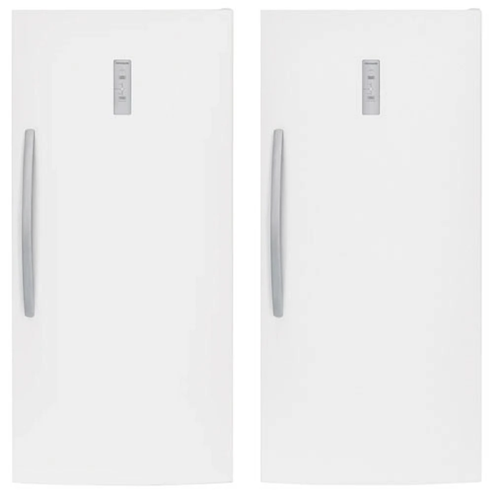 Frigidaire 20 Cu. Ft. Frost-Free Upright Freezer & 20 Cu. Ft. Freestanding All-Fridge Refrigerator - White