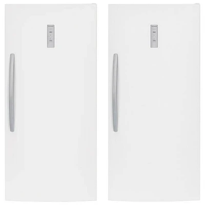 Frigidaire 20 Cu. Ft. Frost-Free Upright Freezer & 20 Cu. Ft. Freestanding All-Fridge Refrigerator - White