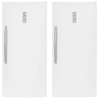 Frigidaire 20 Cu. Ft. Frost-Free Upright Freezer & 20 Cu. Ft. Freestanding All-Fridge Refrigerator - White