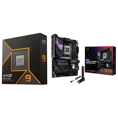 AMD Ryzen 9 9900X 12-Core 5.6GHz Processor w/ ASUS ROG Strix X870E-E Gaming Wi-Fi 7 AM5 DDR5 Motherboard