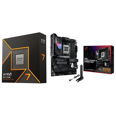 AMD Ryzen 7 9700X 8-Core 5.5GHz Processor w/ ASUS ROG Strix X870E-E Gaming Wi-Fi 7 AM5 DDR5 Motherboard