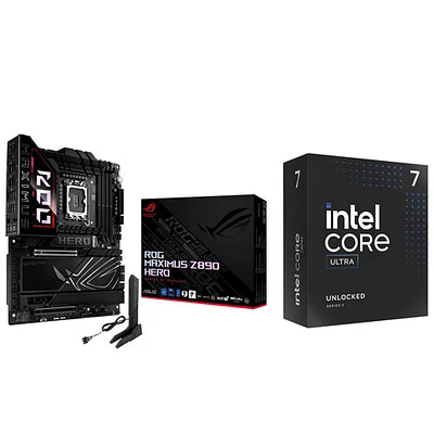 ASUS ROG HERO Wi-Fi LGA1851 ATX DDR5 Intel Motherboard w/ Intel Core Ultra 7-265K 20-Core 4.6GHz Processor