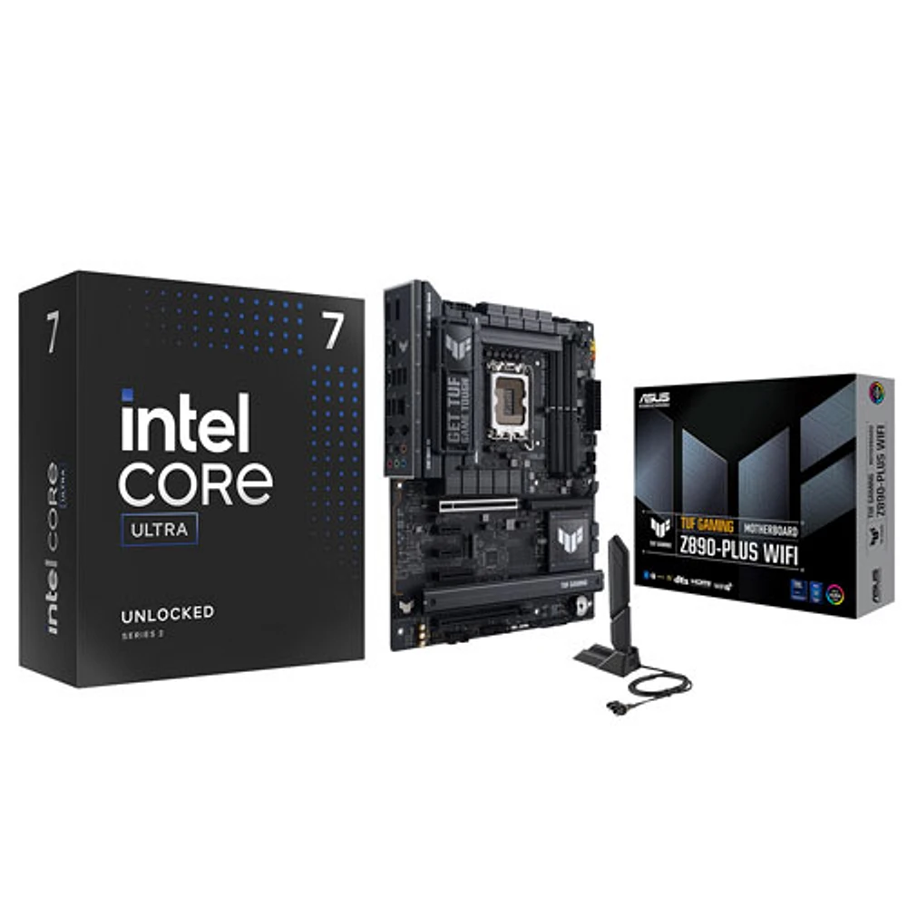 Intel Core Ultra 7-265K 20-Core 4.6GHz Processor w/Asus TUF GAMING Wi-Fi LGA1851 ATX DDR5 Intel Motherboard