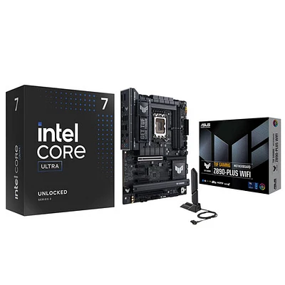 Intel Core Ultra 7-265K 20-Core 4.6GHz Processor w/Asus TUF GAMING Wi-Fi LGA1851 ATX DDR5 Intel Motherboard