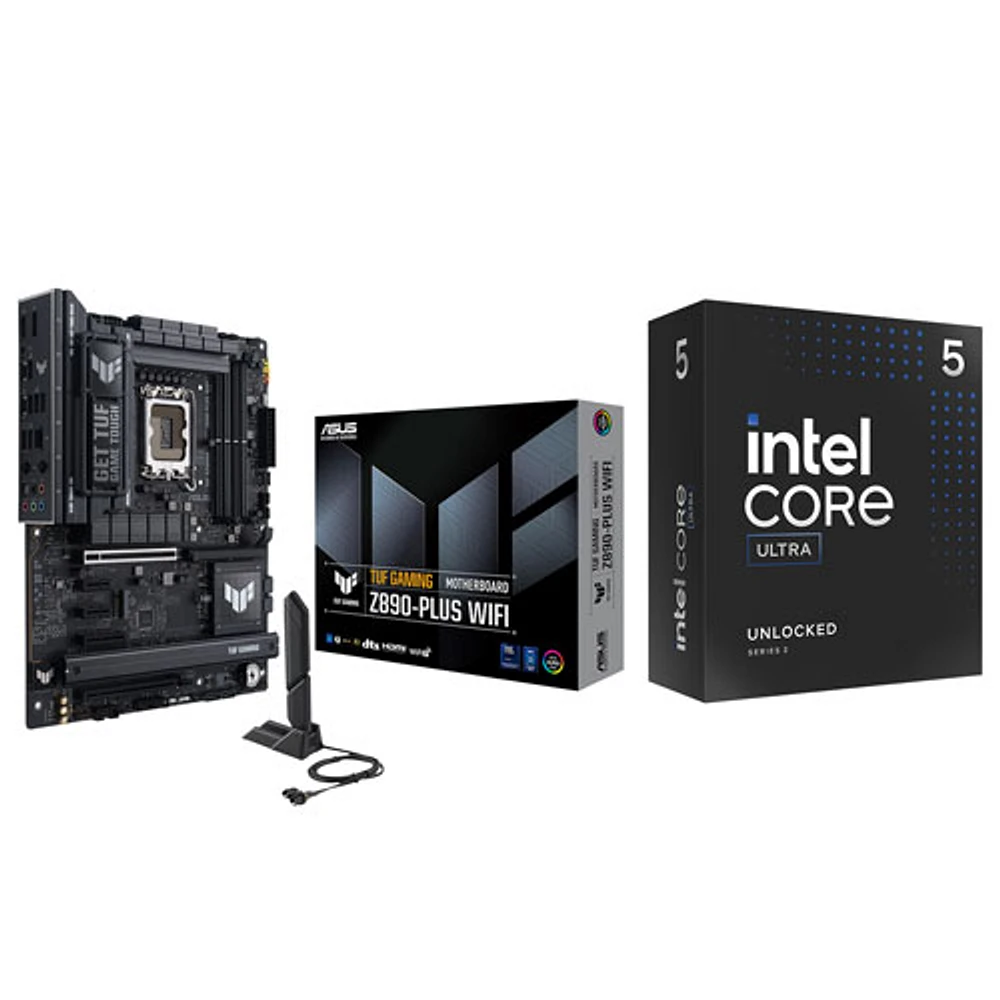 Asus TUF GAMING Wi-Fi LGA1851 ATX DDR5 Intel Motherboard w/ Intel Core Ultra 5-245K 14-Core 4.6GHz Processor