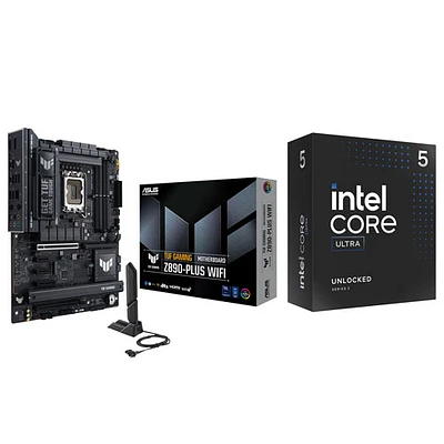 Asus TUF GAMING Wi-Fi LGA1851 ATX DDR5 Intel Motherboard w/ Intel Core Ultra 5-245K 14-Core 4.6GHz Processor