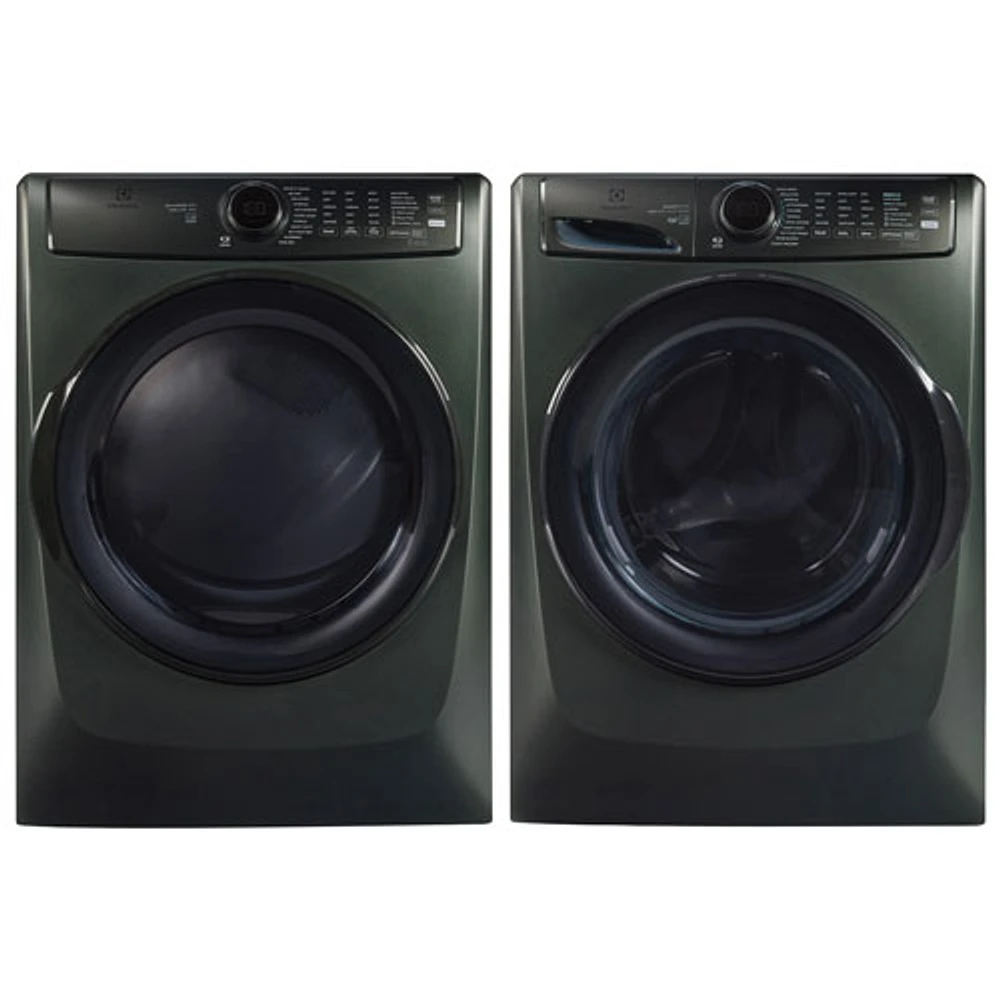 Electrolux 8.0 Cu. Ft. Gas Steam Dryer & 5.2 Cu. Ft. Front Load Steam Washer - Alpine Green