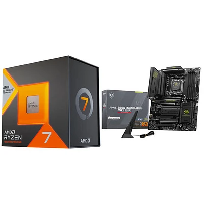 AMD Ryzen 7 7800X3D 8-Core 4.2GHz AM5 Processor with MSI MAG B850 Tomahawk Max Wi-Fi 7 ATX AM5 Motherboard