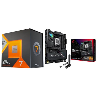 AMD Ryzen 7 7800X3D 8-Core 4.2GHz AM5 Processor w/ ASUS ROG Strix B850-F Gaming Wi-Fi 7 ATX AM5 DDR5 Motherboard
