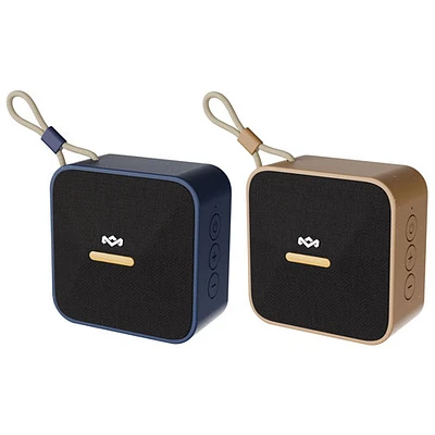 Haut-parleur sans fil Bluetooth étanche Rise Up de House of Marley - Paquet de 2