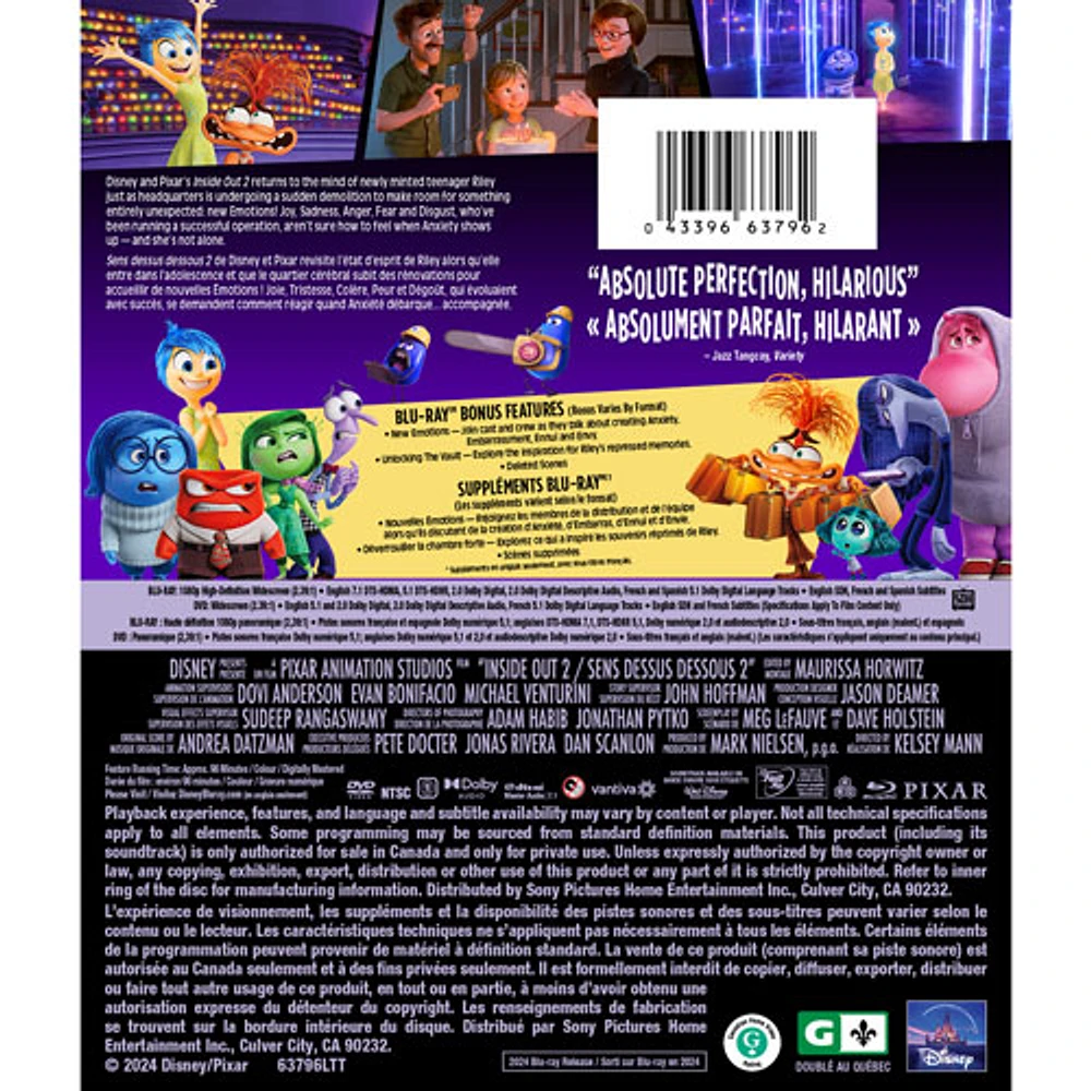 Inside Out 2 (Blu-ray Combo)