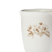 Taza floral porcelana