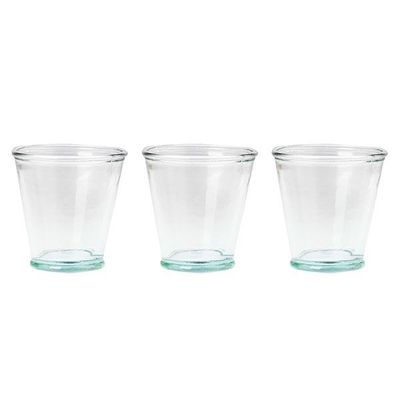 Pack 3 vasos vidrio reciclado