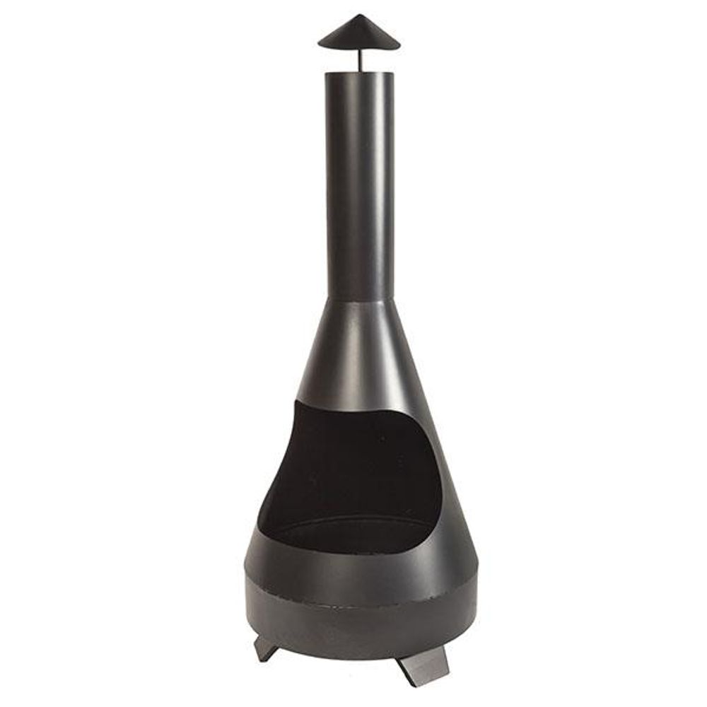 Brasero con chimenea para exterior