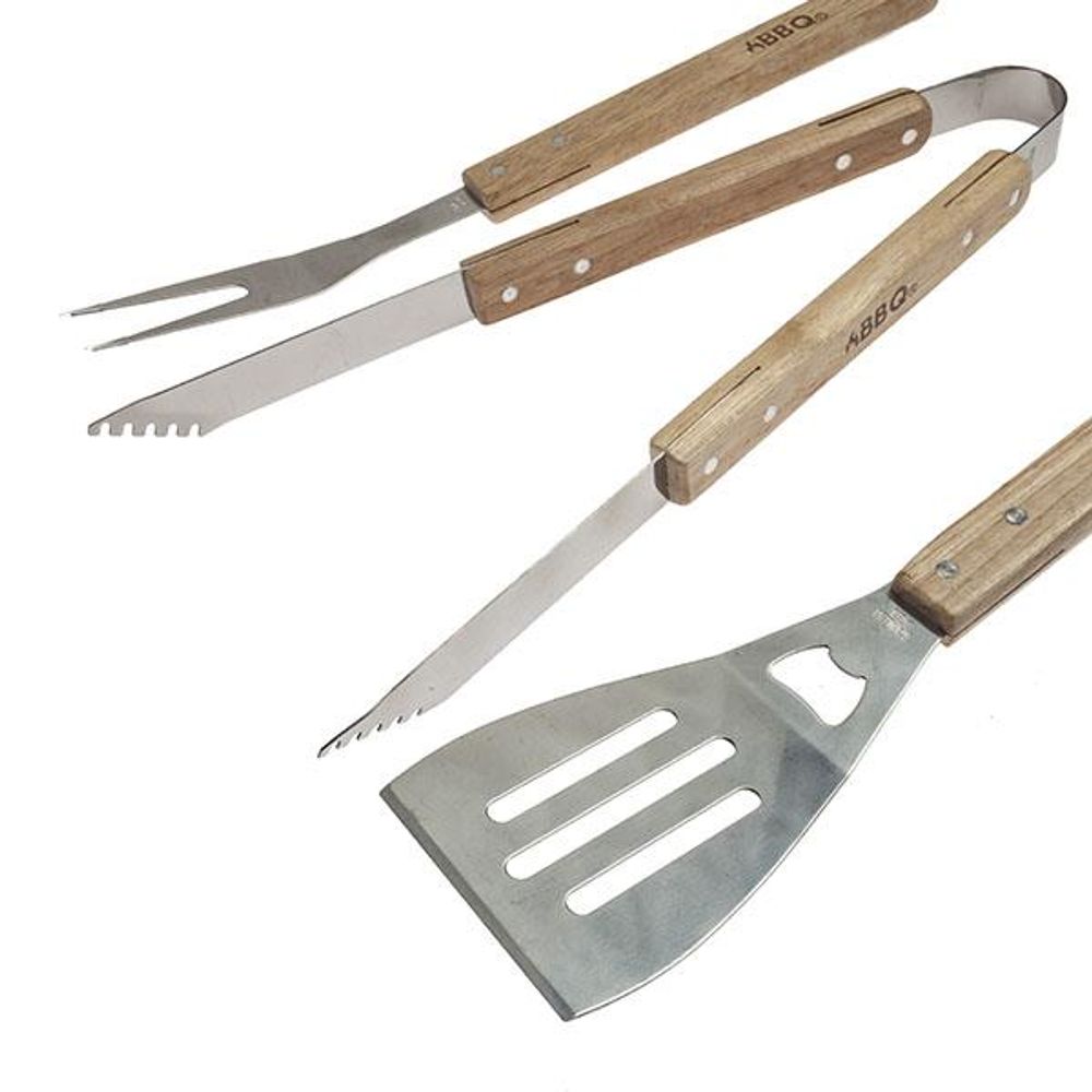 Pack de 3 utensilios para barbacoa