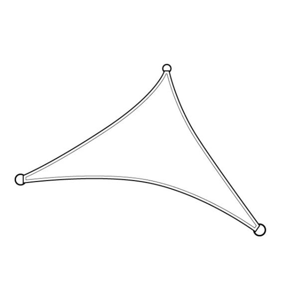 Toldo vela triangular