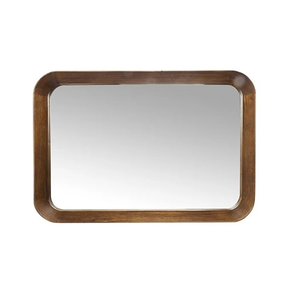 Espejo con marco de madera 35×40