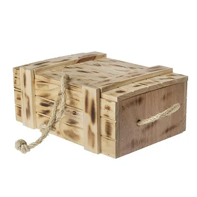 Baúl madera con asas