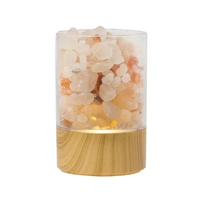 Lámpara de piedras de sal