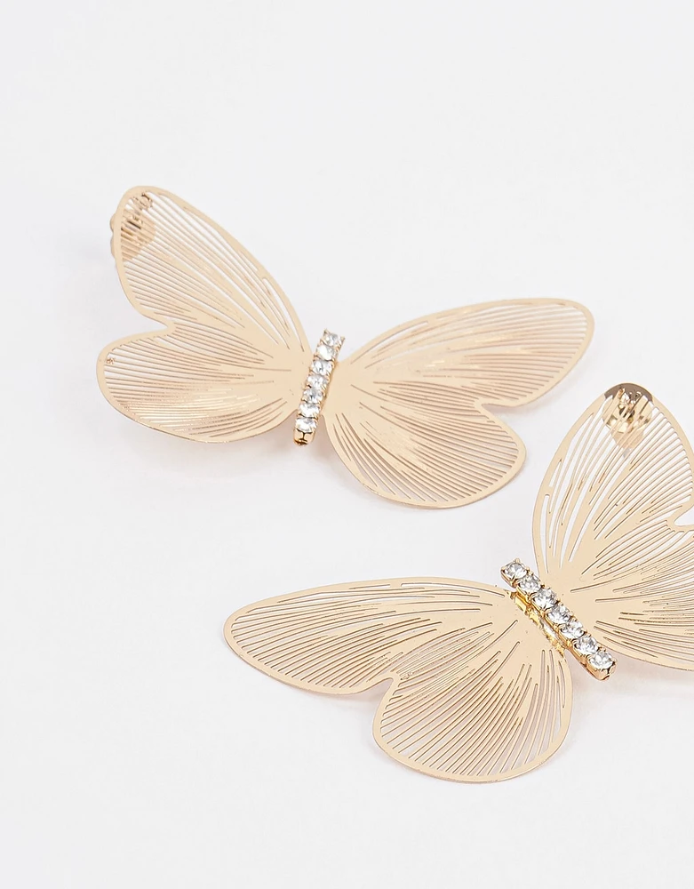 Aretes con mariposas