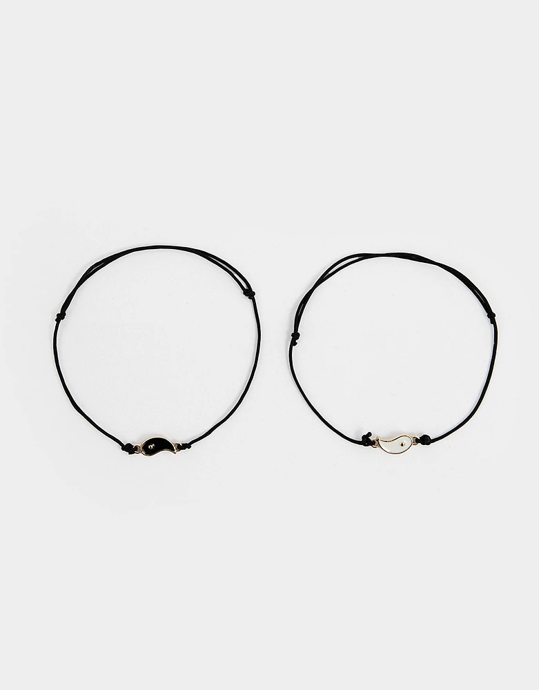 Set de pulseras ying yang