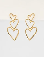 Aretes con corazones